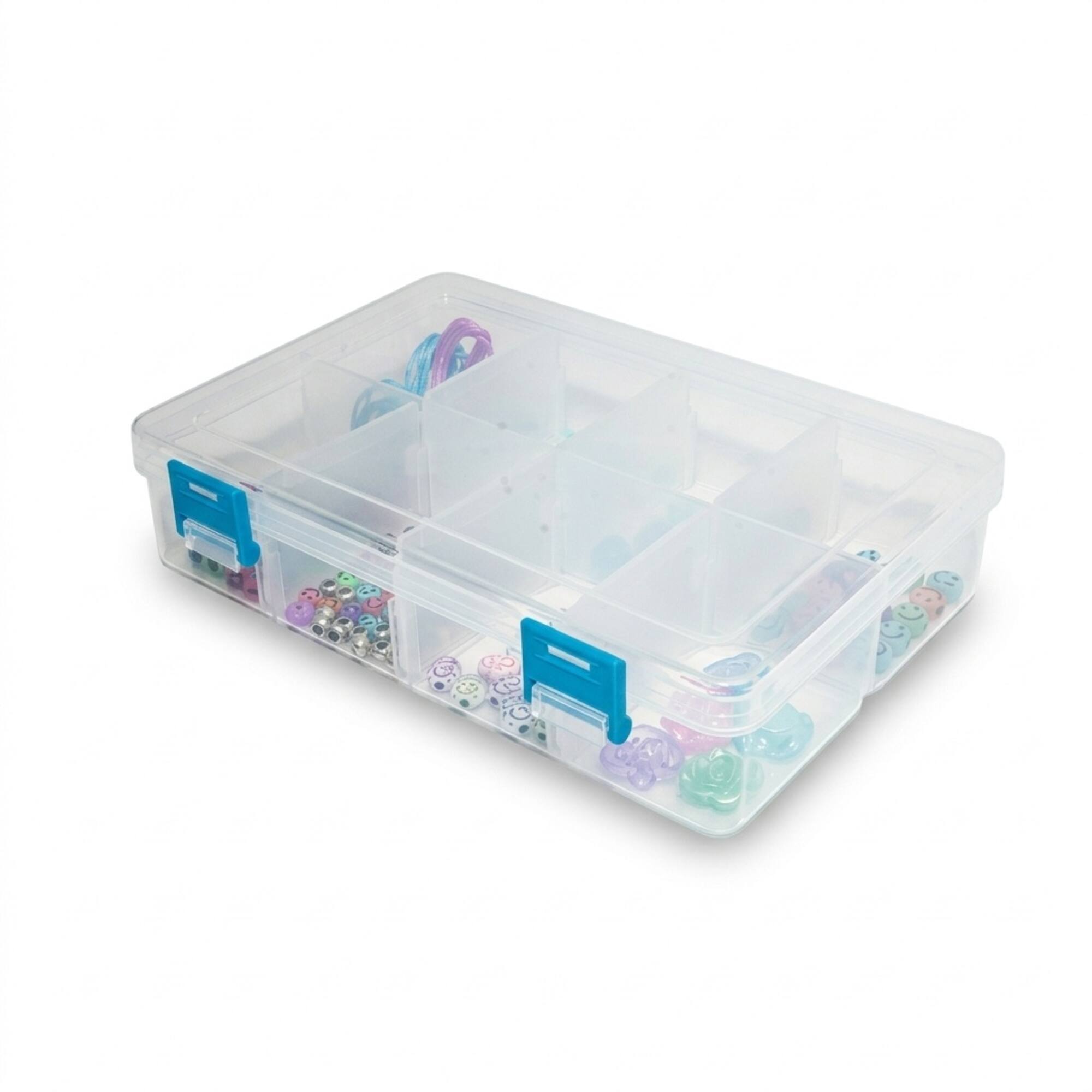 Clear 8-Compartment Storage Box by Bead Landing™